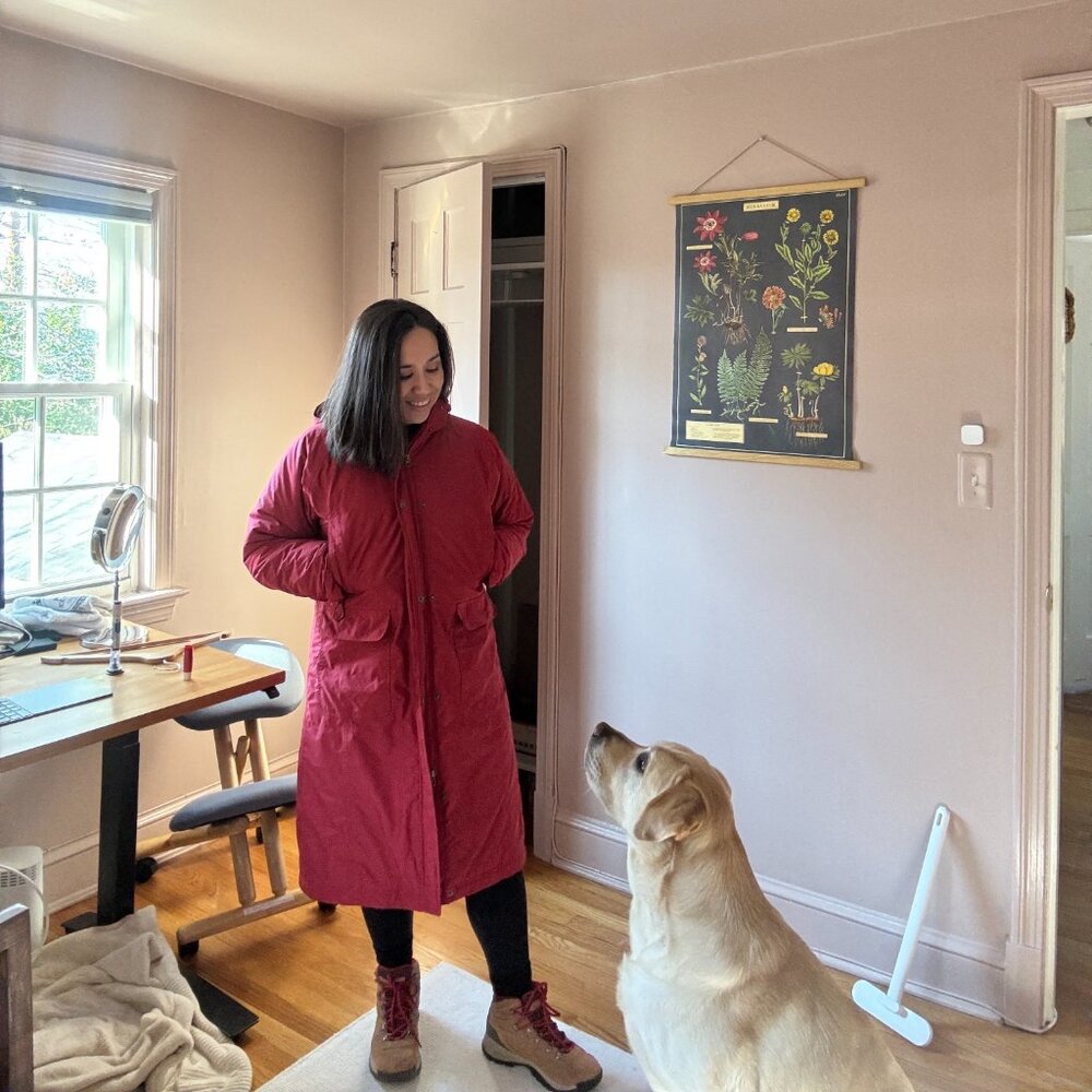 Vintage LL Bean Red Long Thinsulate Hooded Jacket Size M Petite Cabincore 90s